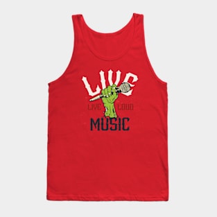 Live Music Zombie Hand // Support Live Music // Music Lover Tank Top